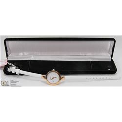 9) NEW KEZZIE LADIES WATCH WITH WHITE STRAP