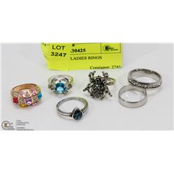 ESTATE LOT 6 LADIES RINGS