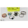 Image 1 : ESTATE LOT 6 LADIES RINGS