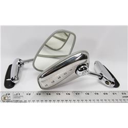 PAIR OF NEW RETRO STYLE/ REPLACEMENT MIRRORS FOR