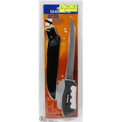 NEW SHIMANO 9" FILLETING KNIFE WITH SHEATH
