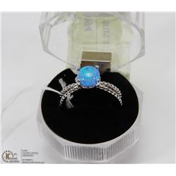 #76-AUSTRALIAN TRIPLE FIRE OPAL RING