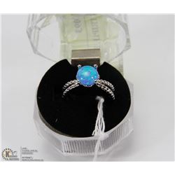 #75-AUSTRALIAN TRIPLE FIRE OPAL RING