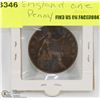 Image 1 : 1902 ENGLAND ONE PENNY COIN