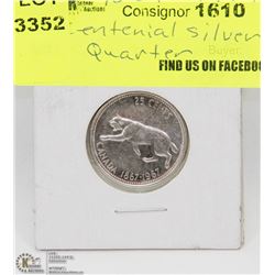 1867-1967 CANADIAN CENTENNIAL SILVER QUARTER