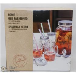 13PC GLASS DISPENSER SET