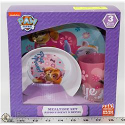 PAW PATROL 3PC MEAL TIME SET