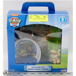 PAW PATROL 3PC MEAL TIME SET