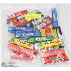 BAG OF ASSORTED HALLS AND THROAT LOZENGES