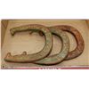 Image 1 : SET OF 3 VINTAGE THROWING HORSESHOES.