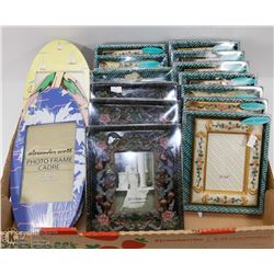 FLAT OF ASSORTED PICTURE FRAMES