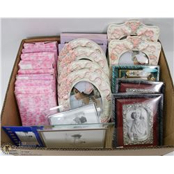 FLAT OF ASSORTED PHOTO FRAMES
