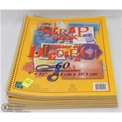 6 COIL BOOKS OF SCRAP BOOK PAPER