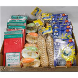 FLAT OF ASSORTED BATHROOM PRODUCTS