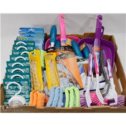 FLAT OF ASSORTED CLEANING ITEMS