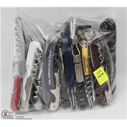 BAG OF CORK SCREWS
