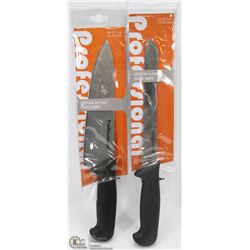 SET OF 2 NEW KNIVES (CHEF'S AND BREAD)