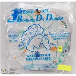 27PCS NEW WATERPROOF VINYL SHOWER CAPS