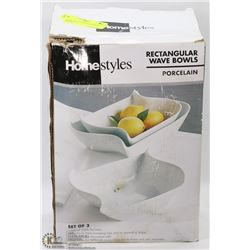 HOMESTYLES PORCELAIN DELI DISH SET,