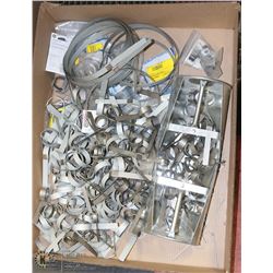 LARGE BOX OF METAL CLAMPING DEVICES SOLD WITH