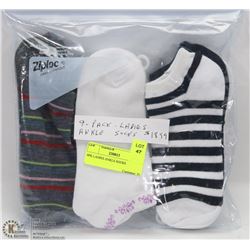 9PK LADIES ANKLE SOCKS