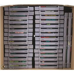 LOT OF 34 SUPER NINTENDO VIDEO GAMES.