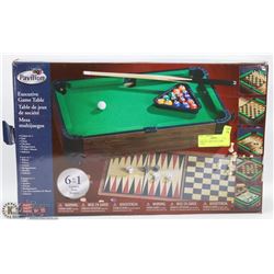 NEW 6-IN-1 EXECUTIVE GAME TABLE