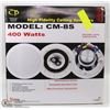 Image 1 : SET OF 2 CM8S 400 WATT CEILING SPEAKERS NEW