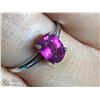 Image 2 : 5) 10KT GOLD ENHANCED RUBY RING SIZE 6.75