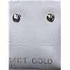 Image 2 : 8) 14KT GOLD WHITE SAPPHIRE EARRINGS