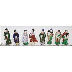 COLLECTION OF 8 CHINESE FIGURINES.
