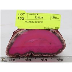 PINK QUARTZ GEODE