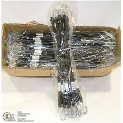 CASE OF 100 15" RUBBER TIE DOWN STRAPS