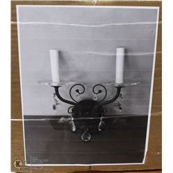 NEW CANDLE STICK WALL SCONCE WITH CRYSTALS