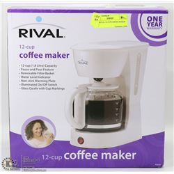 NEW RIVAL 12 CUP COFFEE MAKER