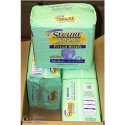 CASE OF 48 SECURE X-PLUS HEAVY BLADDER CONTROL