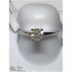 30) 14KT WHITE GOLD DIAMOND RING SIZE 6.5