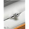 Image 2 : 30) 14KT WHITE GOLD DIAMOND RING SIZE 6.5