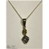Image 1 : 32) 10/14KT YELLOW GOLD DIAMOND PENDANT NECKLACE