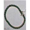 Image 4 : 33) STERLING SILVER EMERALDS BRACELET