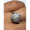 Image 3 : 39)  10KT WHITE GOLD DIAMOND RING SIZE 7.5