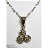 Image 1 : 41) 10/14KT YELLOW GOLD DIAMOND PENDANT NECKLACE