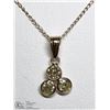 Image 2 : 41) 10/14KT YELLOW GOLD DIAMOND PENDANT NECKLACE
