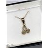 Image 4 : 41) 10/14KT YELLOW GOLD DIAMOND PENDANT NECKLACE