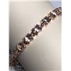 Image 1 : 42) STERLING SILVER MORGANITE BRACELET