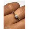 Image 3 : 47) 10KT WHITE GOLD DIAMOND RING SIZE 6