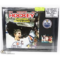 1984 GRETZKY O.P.C STICKER BOOK, STRAIGHT FROM THE
