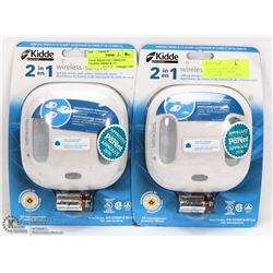2 NEW 'KIDDE' 2 IN 1 WIRELESS TALKING SMOKE & CO