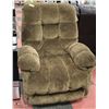 Image 1 : DARK BROWN PLUSH RECLINING 35" SOFA CHAIR