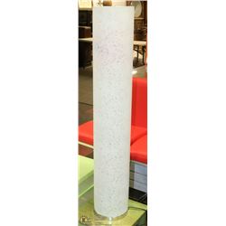 TALL FLORAL DESIGN CHROME BASE LAMP